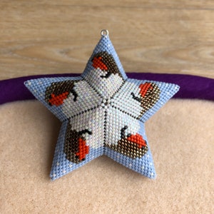9. A Round of Robins 3D Warped Square Star Beading Pattern, The ninth of the LOCKDOWN Menagerie Collection, New style Video Tutorial. image 4