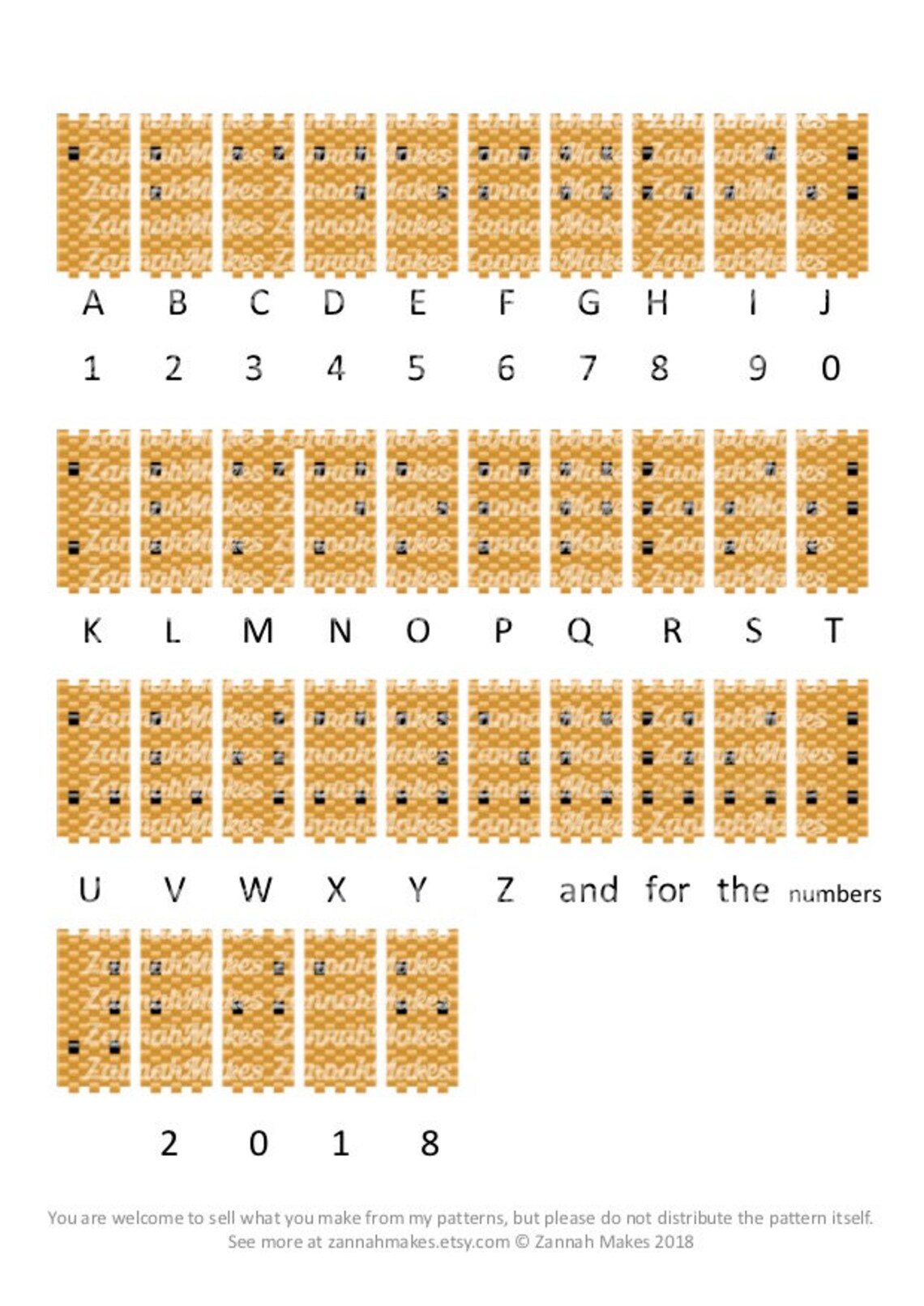 Carrier Bead Braille Letters Odd Count Peyote Braille Etsy