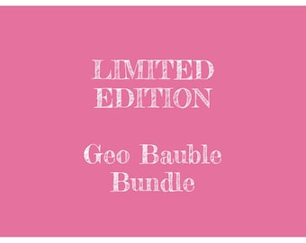 GEO BAUBLES BUNDLE!. A New Geometric Construction for Christmas Ornaments. Contemporary Geometric Beadwork. Beading Pattern