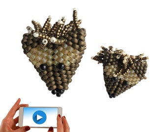 Igel Critter Perle, 3D Peyote Perlen Perle, Geometrische Perlen Muster, 3D Perlen Igel, 3D Perlen Ratte, Tier Perle