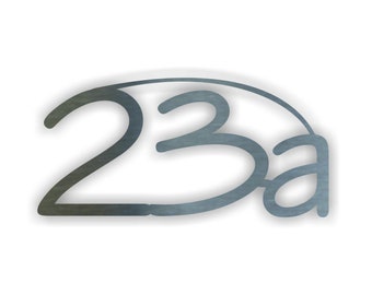 House number made of stainless steel 15 cm high