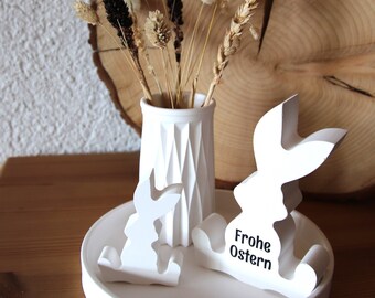 Deko Ostern Hasen und Vase Set Raysin