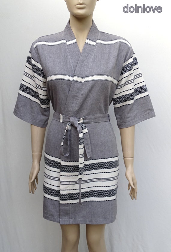 short sleeve summer dressing gown