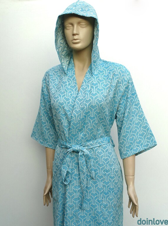short sleeve summer dressing gown