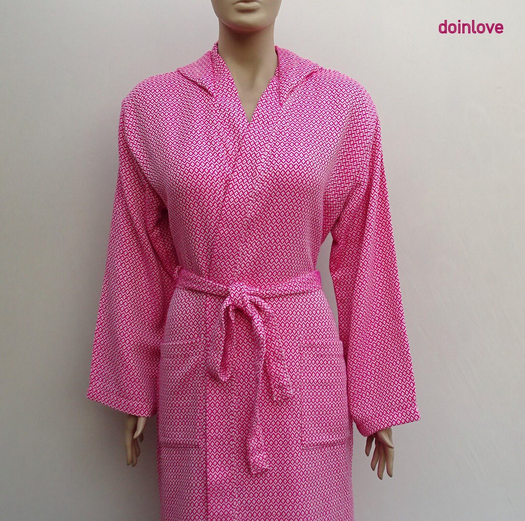Women's fuchsia pink cyristal patterned Turkish soft | Etsy