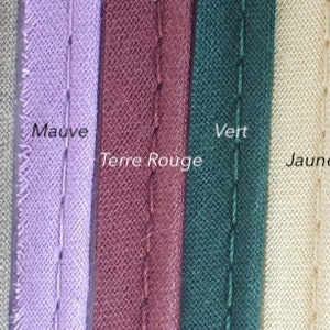 Liquidation de passepoil coton (plusieurs couleurs)