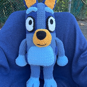 Handmade crochet bluey