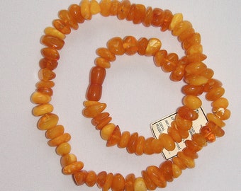 Butterscotch Egg Yolk Baltic Amber Brooch Vintage Pressed 25.28 gr