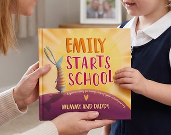 Personalized Starting School Book, First Day Keepsake Story