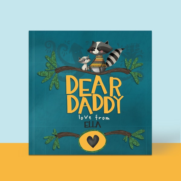 CLIENTES EUROPEOS, Libro personalizado Dear Daddy, Regalos del Día del Padre, Regalo de cumpleaños para papá, Regalos para papá, Regalos de los niños