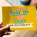 Personalised Thank You Teacher Mini Book Teacher Teaching - Etsy UK