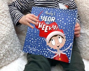 Personalised Christmas Elf Book, Year of Cheeky Elf Christmas Story Book, Personalised Childrens Christmas Book, Christmas Eve Book