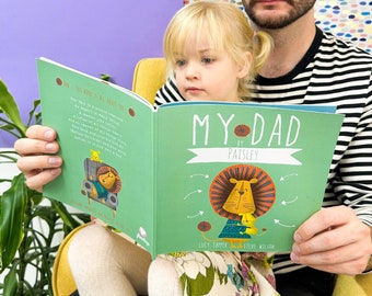 Livre de papa personnalisé pour les pères, cadeaux de la fête des pères, cadeau d’anniversaire pour papa, cadeaux pour papa, cadeaux des enfants, histoire personnalisée