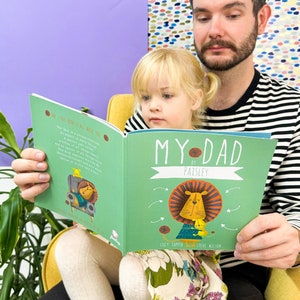 Personalised Dad Book For Father's, Father's Day Gifts, Birthday Gift for Dad, Gifts for Dad, Gifts From the Kids, Personalized Story image 1