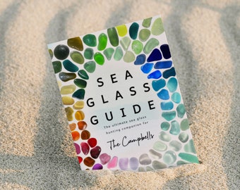 Personalised Sea Glass Guide, Beach Combing Sea Glassers Glunters, Sea Glass Hunters Guide Personalized Book, Summer Activity Book