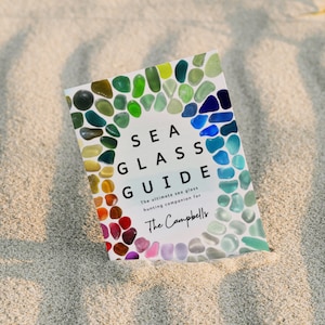 Personalised Sea Glass Guide, Beach Combing Sea Glassers Glunters, Sea Glass Hunters Guide Personalized Book, Summer Activity Book