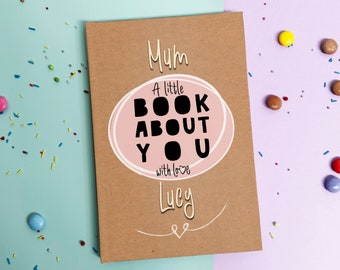 Personalised Fill In With Your Words Book About Mum, Fill In The Blank Personalized Book, Mom Birthday Gift from Adult, Mother's Day