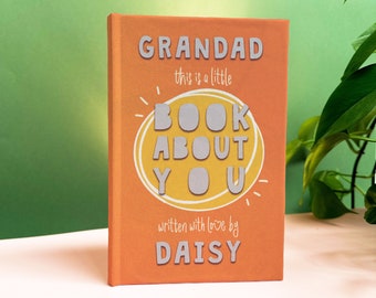 Personalised Fill In With Your Words Book About Grandad, Fill In The Blank Personalised Book, Grandpa Birthday Gift, Personalized