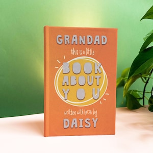 Personalised Fill In With Your Words Book About Grandad, Fill In The Blank Personalised Book, Grandpa Birthday Gift, Personalized