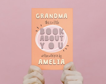 Personalised Fill In With Your Words Book About Grandma, Fill In The Blank Personalized Book, Nan Birthday Gift from Child, Mother's Day