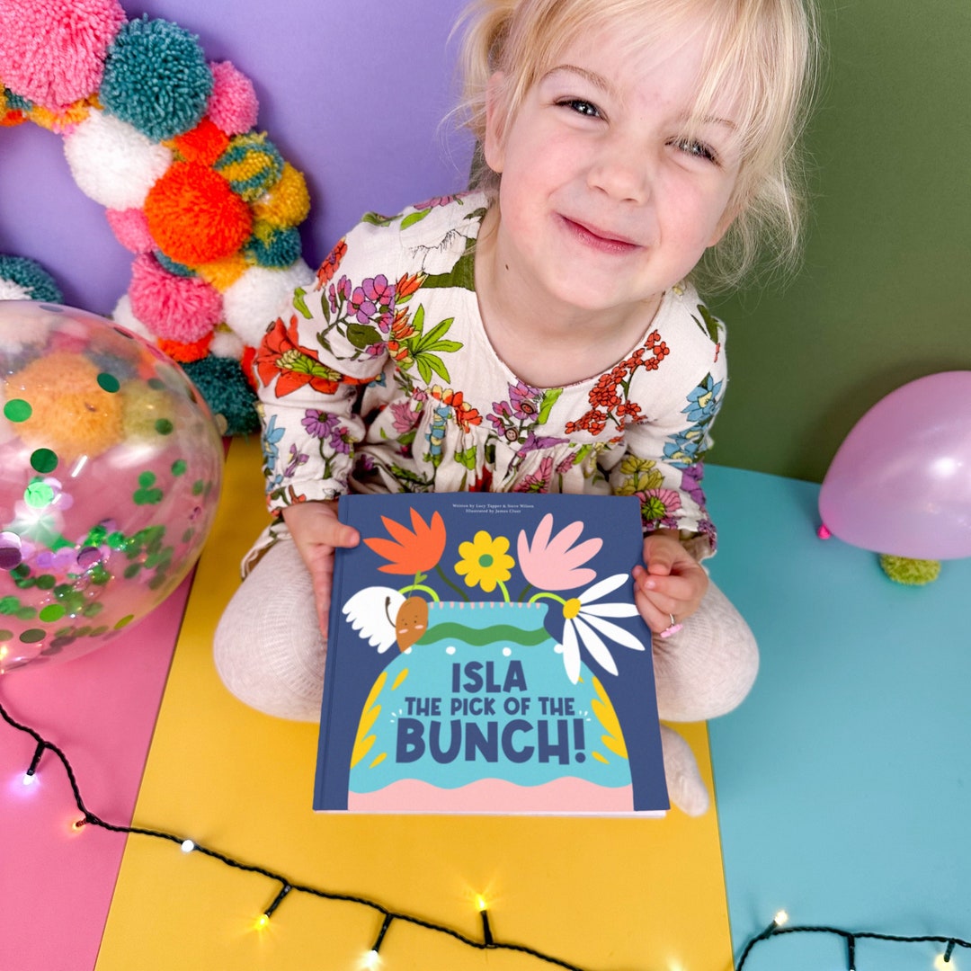 Personalised Birth Flower Birthday Book, Newborn Baby Boy Girl Gift