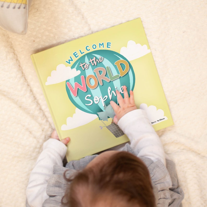 to the World Personalised New Baby Book Gifts for New Etsy