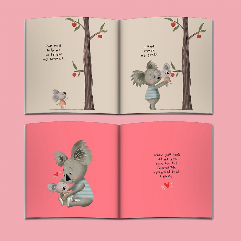 Personalised First Valentine's Day Book for Daddy, Valentine's Gift for Mummy, Baby's First Valentine Gift, Valentine's Day Book image 7