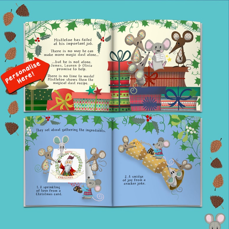 Personalised Christmas Eve Book, Christmas Eve Box Filler Gift, Christmas Eve Story Book for Children, Christmas Stocking Filler image 7