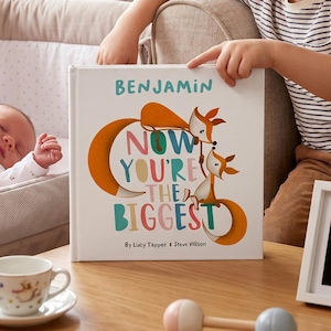 Personalised Big Brother, Big Sister, Older Sibling New Baby Custom Story Book