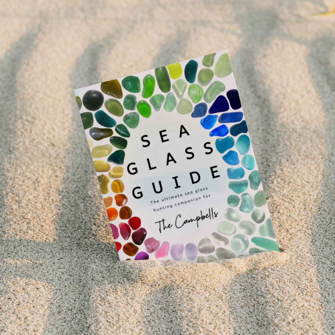 Personalised Sea Glass Guide, Beach Combing Sea Glassers Glunters, Sea