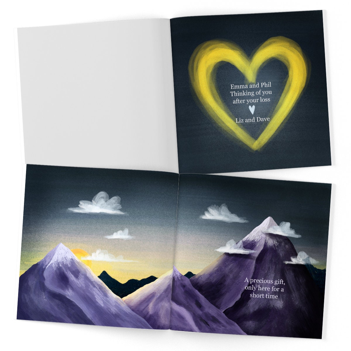 Baby Loss Personalised Remembrance Book Thinking of You Gift - Etsy
