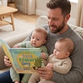 Personalized Twin's New Dad Story Book, Twin's First Father's Day Gift product logo