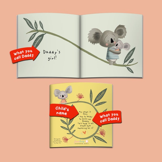 Personalised 'why I'm Daddy's Boy/girl' New Dad Book, First