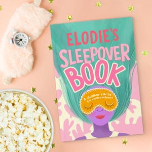 Livre d'activités personnalisé pour soirée pyjama pour adolescente, cadeaux pour fille, cadeaux à faire pour une soirée pyjama pour meilleure amie, cadeau d'anniversaire personnalisé pour fille
