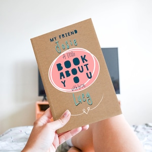 Remplir votre livre de mots personnalisé sur les amis, livre personnalisé à remplir en blanc, cadeau d'anniversaire de l'amitié des Galentines, Palentines