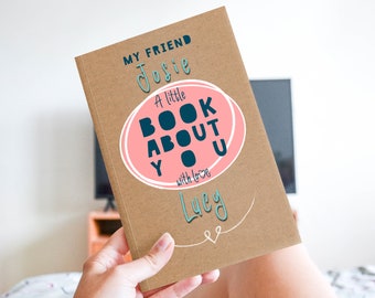 Personalised Fill In Your Words Book About Friends, Fill In The Blank Personalised Book, Galentines Friendship Birthday Gift, Palentines
