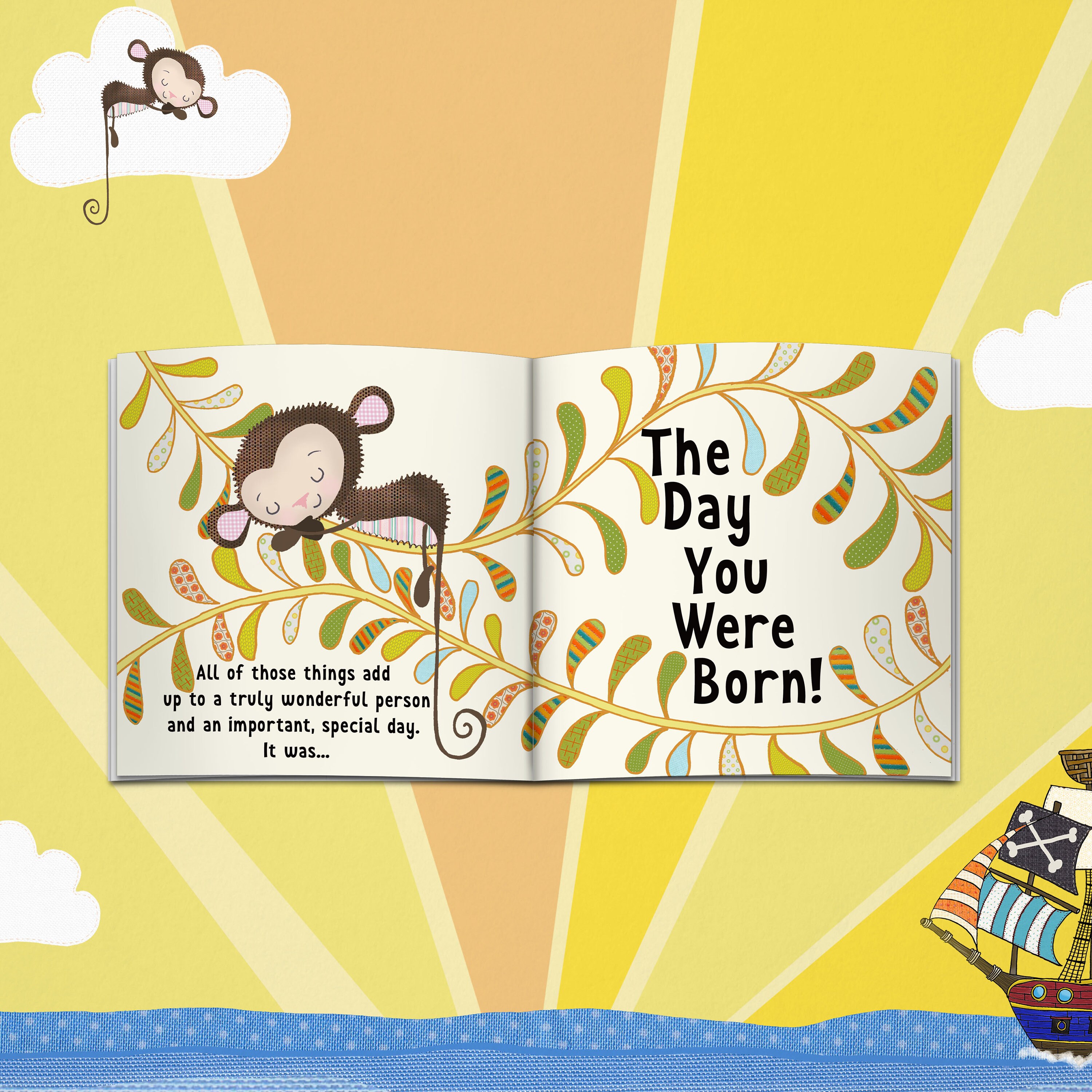 The Day You Were Born Personalised New Baby Book New Baby Etsy