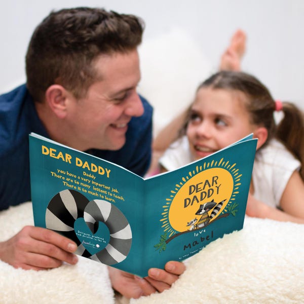 Personalised Dear Daddy Book, Father's Day Gifts, Birthday Gift for Dad, Gifts for Dad, Gifts From the Kids, Personalized Story Book Papa