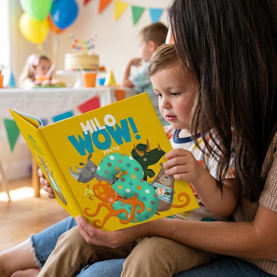 Personalised 3rd Birthday Book, Funny Number 3 Three Facts