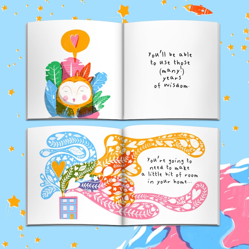 Pregnancy Announcement Book Gift Personalized Pregnancy Etsy UK