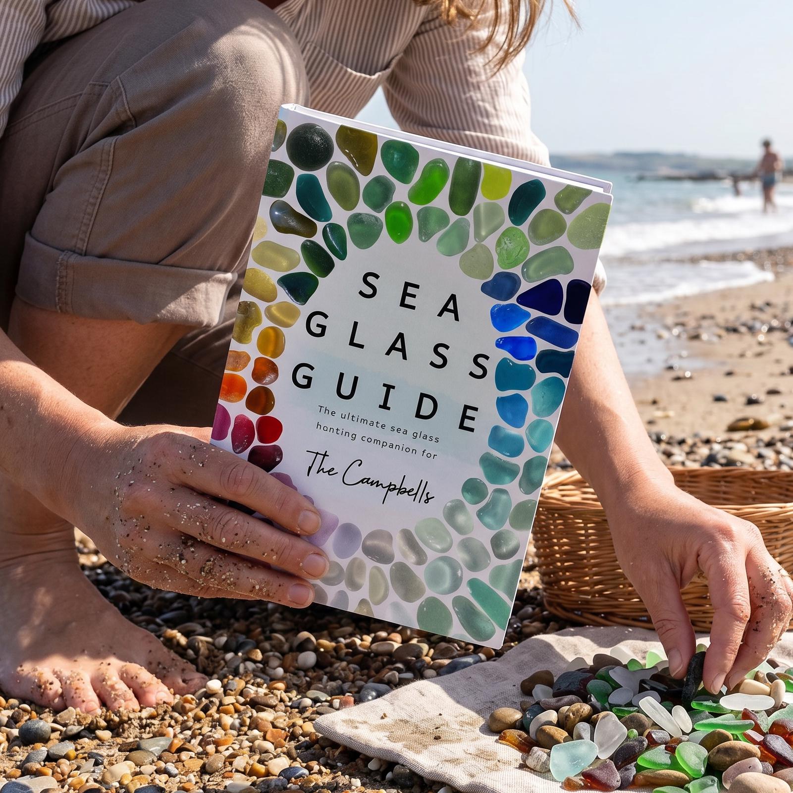 Personalised Sea Glass Hunter's Guide Beach Combing Book, Facts