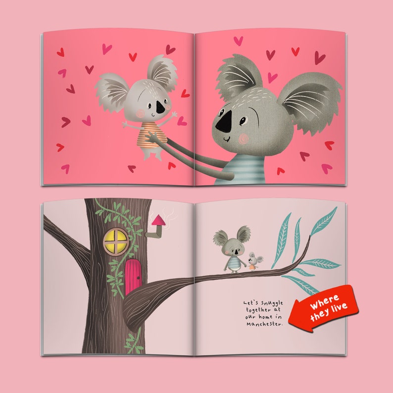 Personalised First Valentine's Day Book for Daddy, Valentine's Gift for Mummy, Baby's First Valentine Gift, Valentine's Day Book image 4