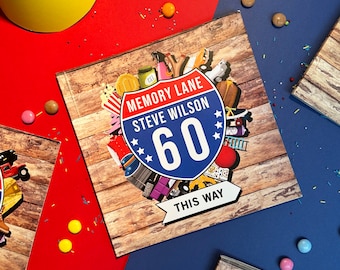 USA Edition Personalized 60th Birthday Book, Memory Lane Birthday Gift, Personalised 60th Birthday Gift, Birthday Fact Book Gift Dad Mum