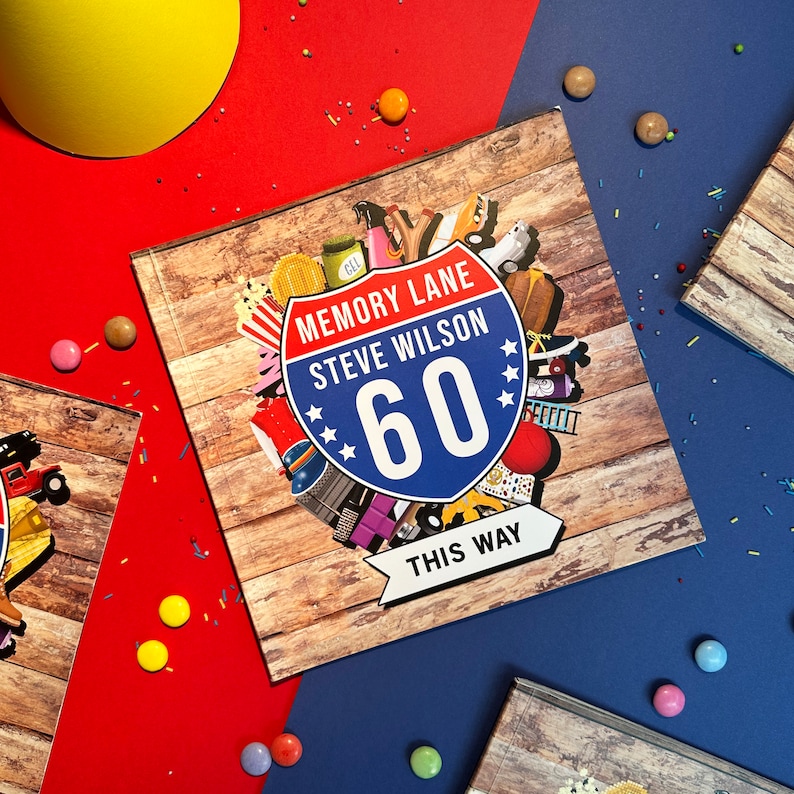 USA Edition Personalized 60th Birthday Book Memory Lane Etsy