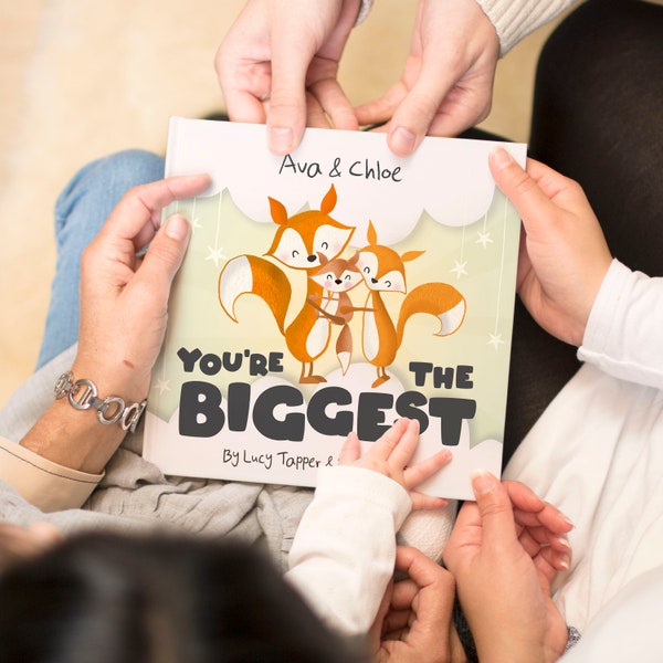 You're The Biggest Personalised Children's Book, Multiple Siblings, Baby Brother Sister, Big Brother, Big Sister, Older Sibling Book