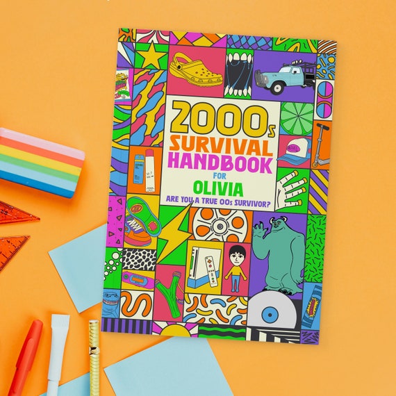 Personalised 2000s Nostalgia Quiz Book, UK Childhood Memories Gift