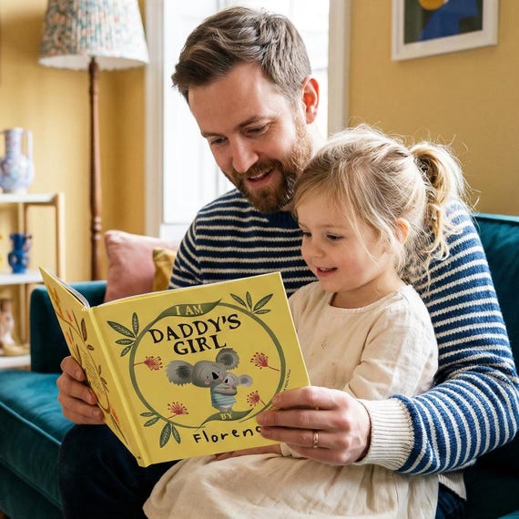 Personalized New Dad Story Book, First Father's Day Gift