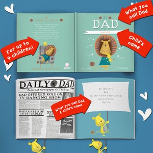 Personalised Dad Book For Father's, Father's Day Gifts, Birthday Gift for Dad, Gifts for Dad, Gifts From the Kids, Personalized Story image 3