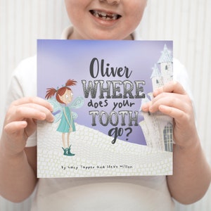 Personalised Tooth Fairy Story Book, Children&#39;s First Tooth Gift