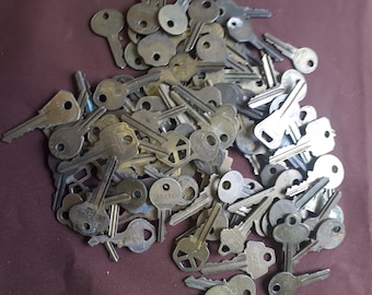 conjunto de 20 chaves de latão vintage aleatórias